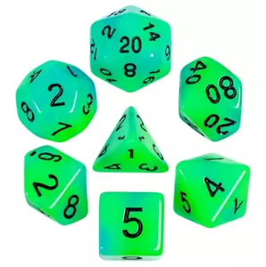 NEW RPG / D&D Dice Set of 7 - Frost Blue/Green - Picture 1 of 2