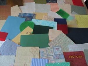 Card Paper Offcuts Bundle 200g ( 70 to 80 pieces ) Cardmaking Scrapbooking - Picture 1 of 9