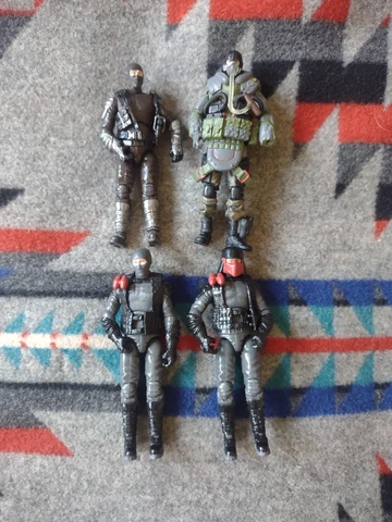 GI Joe 25th Anniversary Mars Industries Trooper 3 & Skydive lot Cobra 4" Hasbro Cover