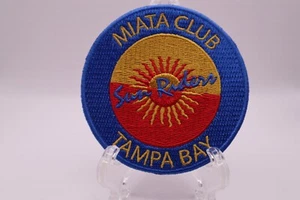 SUN RIDERS MIATA CLUB OF TAMPA BAY EMBROIDERED PATCH 2 7/8" ROUND NEW - Picture 1 of 2