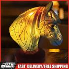 Retro Animal Table Light Resin Stained Glass Bedside Light Home Ornament (Horse)
