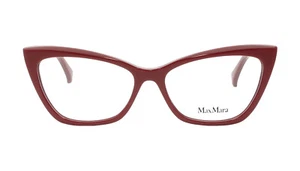 Max Mara MM5016 066 Red Cat Eye Plastic Optical Eyeglasses Frame 54-15-140 5016 - Picture 1 of 3