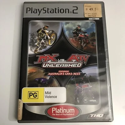 MX vs ATV Unleashed - Sony PlayStation 2 PS2 PAL - Complete Game + Manual - Image 1 of 4