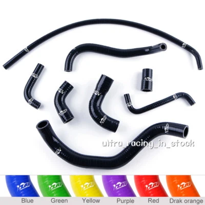 Kit de manguera de radiador de silicona negra para Yamaha YZF-R1 YFZ R1 1998 1999 2000 2001 Foto 1 de 4