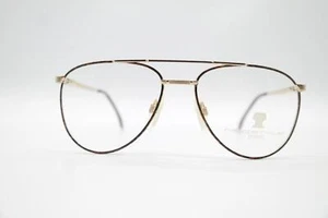 Vintage Neostyle Office 166 Gold Black Brown Oval Glasses Frame NOS - Picture 1 of 6