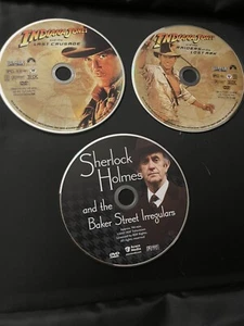 Lot Of 3 DVDs - Indiana Jones & Sherlock Holmes - Picture 1 of 1