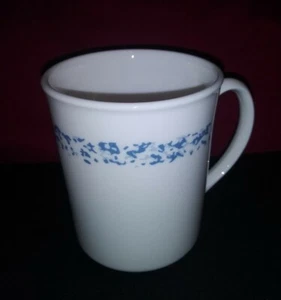 Corning Ware Corelle White/ Blue Sponge Design Mug/ Cup  - Picture 1 of 5