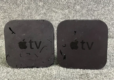 Apple TV A1378 2nd Gen 📺 Wireless HD Digital Media Streamer Pair - Black 🖤 - Image 1 of 4