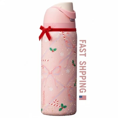 Owala Sugar Plum Fairy 32 Oz FreeSip Water Botle Holiday Edition Pink  Christmas - Image 1 of 4