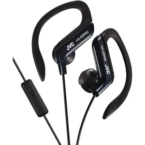 JVC HAEBR80B Słuchawki douszne sportowe z mikrofonem i pilotem (czarne) - Zdjęcie 1 z 9