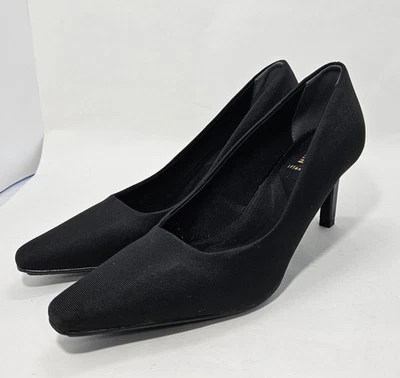 Anne Klein черный Rosalia насос, женский размер 9,5, Iflex, комфорт обувь, ткань  - Изображение 1 из 4