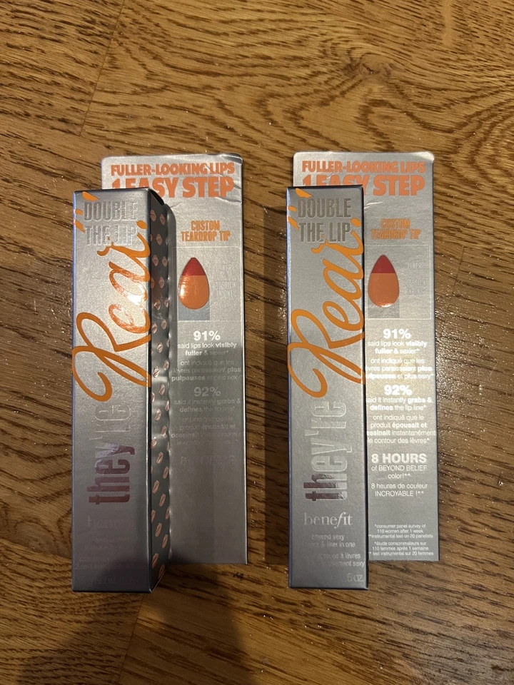 Benefit beyond sexy lipstick & liner in one Criminally Coral-0.05oz-Lot of 2-NWB - Image 1 of 4