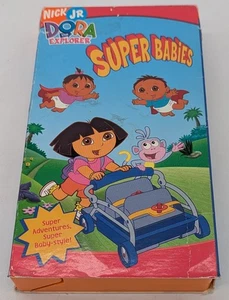 DORA THE EXPLORER VHS NICK JR. SUPER BABIES NICKELODEON 2005 RARE KIDS CARTOON - Picture 1 of 4