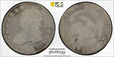 1818 Capped Bust Quarter Dollar PCGS AG Details 361,174 Mintage Free Shipping - Image 1 of 4