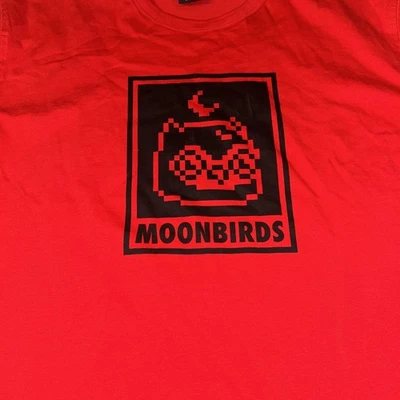 Camiseta Moon Birds Premium Supply Talla Mediana Nueva Con Etiquetas Roja Rara Foto 1 de 4
