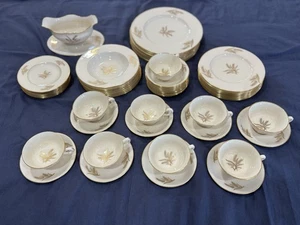 Lenox Dinnerware Set American Made Harvest Wheat Gold Ivory Pattern - Picture 1 of 24