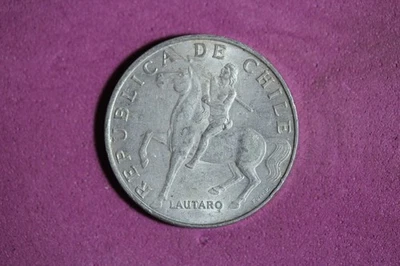 1972 Chile 5 Escudos Aluminum Coin #M23165 - Image 1 of 2