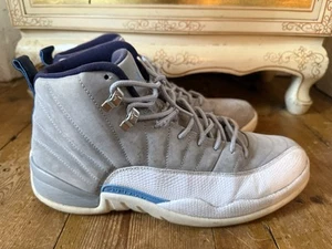 Nike Air Jordan 12 Retro University Blue Wolf Grey 130690-007 Men's UK Size 10 - Picture 1 of 10