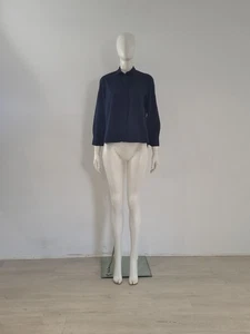 TOAST Blue Shirt UK 10 EU 38 Indigo Navy Top Long Sleeve Button Up Overshirt - Picture 1 of 16