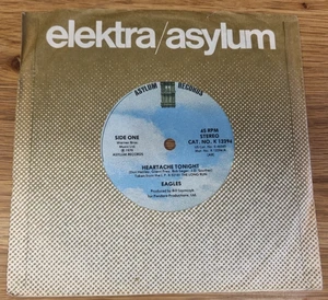 EAGLES - Heartache Tonight 7” Elektra Asylum Records - Picture 1 of 3