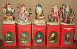 5 Vintage 1991 Santa's of the Nations Germany Italy Mexico China Sweden MIB - Bild 1 von 11