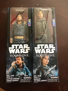 Hasbro Star Wars Rogue One Action Figures 12" Jyn Erso and Captain Cassian Andor - Picture 1 of 2