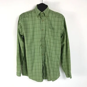 L.L. Bean knitterarmes Langarmhemd Herren mittelgrün kariert Baumwolle - Bild 1 von 12
