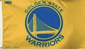 NBA Golden State Warriors 3" x 5" Deluxe Flags - Picture 1 of 2