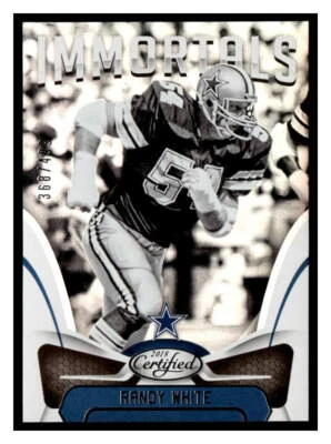 Randy White 2018 Panini Certified 134  IMM, SN999 - Image 1 of 2