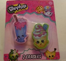 Shopkins Pencil Topper Erasers 2 ct  4 yrs+ New 2018