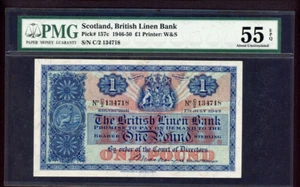 Scotland One Pound 17th April 1950 Pick-157c PMG 55 EPQ - Picture 1 of 2