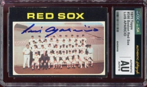 1971 Topps Luis Aparicio Red Sox TM JSA CGC Autographed Signed GEM MINT 10 Auto - Picture 1 of 2