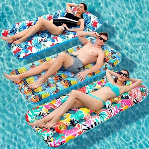 3 Pack Inflatable Pool Floats Lounger Adult Size - Oversized Pool Floaties Sun T - Picture 1 of 6