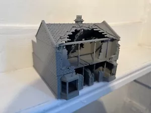 Case inglesi in rovina vittoriane 28 mm WW2 terreno da tavolo edifici Wargaming V2 - Foto 1 di 6