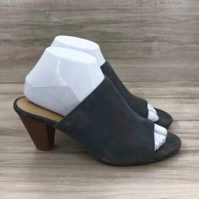 Zapatos sin cordones Adrienne Vittadini de tacón para mujer 7,5 azul pizarra gamuza Foto 1 de 4