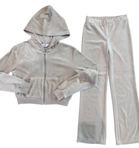 GIrl's H&M 2 Piece Velour Jogging Set, size US 12/14 - Picture 1 of 10