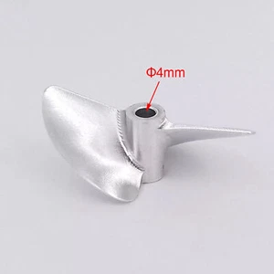RC Boat Propeller 4mm 38mm-45mm 2-blades CNC Prop P1.4 for RC Racing Boat - Picture 1 of 16
