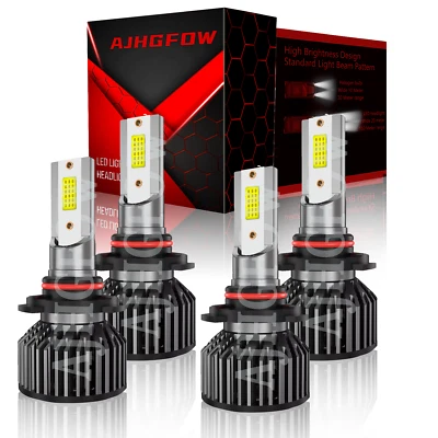 Faro LED 4 bombillas blanco haz alto/bajo 9005 9006 para Honda Accord 2003-2007 Foto 1 de 4