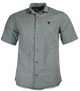 DaVinci Men's Shirt 'Eugene' Silver Cotton Button Down Shirt MSRP $45 NWT - Picture 1 of 6
