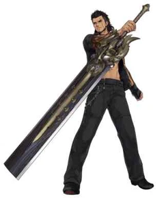 [flaw]51"Polymethyl PVC Final Fantasy XV Cosplay Gladiolus Amicitia Great Sword - Picture 1 of 8