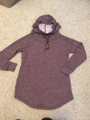 Mossimo Supply Co purple hoodie sweatshirt XS  Loose Fit Long Jersey Soft Cotton - Image 1 of 4