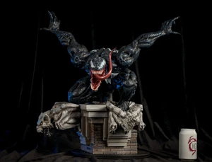Venom - Spiderman - Model Kit Unpainted 3d Print GK Statue - Picture 1 of 10