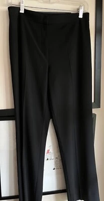 Pantalón Agnona negro sin forro talla 42 cremallera frontal crepé 100% lana sin bolsillos Foto 1 de 4