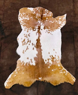 Goat Skin Pelt for decor, Nordic Animal Hide, Real Leather Fur, Summer Fur Coat - Image 1 of 4