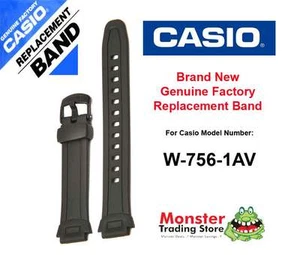 CASIO WATCH BAND REPLACEMENT ORIGINAL WOULD FIT: W-756-1AV Casio Band - Picture 1 of 1