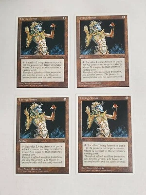MTG Playset 4x Living Armor (Chronicles/Artifact/U) - BGM - Image 1 of 2