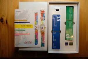 Swatch World 2 Club Square Watch - Special Collectors Edition SUAZ100 2001 - Picture 1 of 3