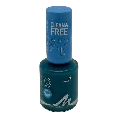 MANHATTEN MANHATTAN Cosmetics Nagellack Clean & Free 168 TEAL IVY 8 ml