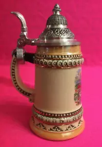 Berchtesgoden Deutschland Bierstein mit Deckel 4,5 Zoll - Bild 1 von 7