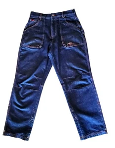 FUBU Jeans W34 L34 NOS Y2K Vintage Denim Carpenter Fit Baggy Hip Hop Streetwear - Picture 1 of 9